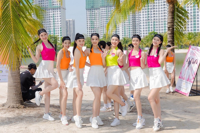 Top 35 Hoa hậu Việt Nam 2022 quyến rũ thi 'Người đẹp thể thao'