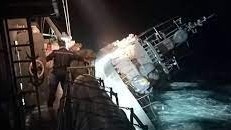 Đắm tàu chiến, Thái Lan cố gắng cứu 28 lính thuỷ mất tích trên biển