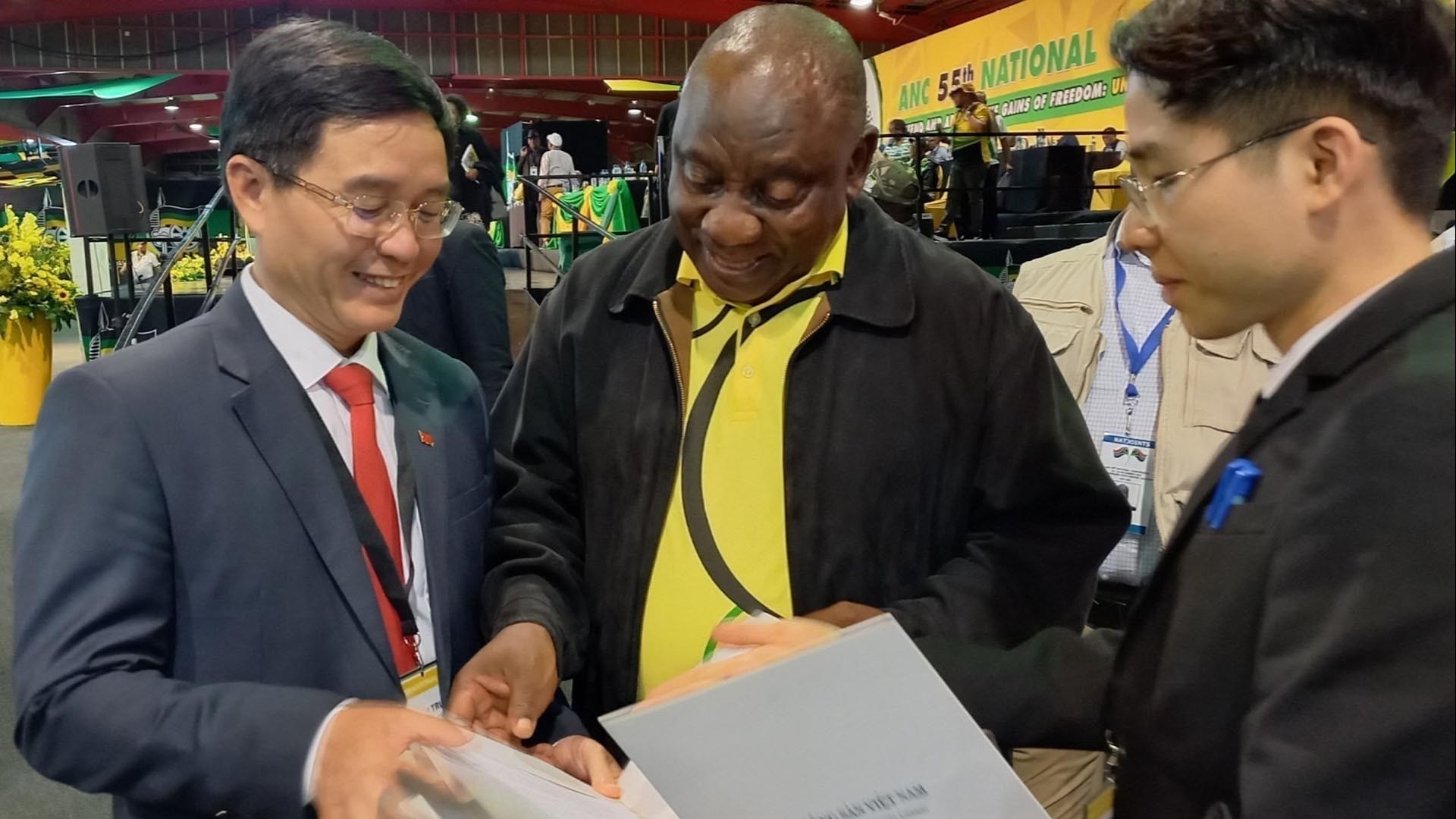 Đoàn đại biểu Đảng Cộng sản Việt Nam tham dự Đại hội lần thứ 55 của Đảng Đại hội Dân tộc Phi