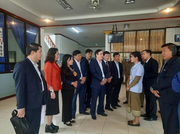 Đoàn công tác tỉnh Phú Thọ thăm các công trình tài trợ cho tỉnh Luông Nậm Thà, Lào