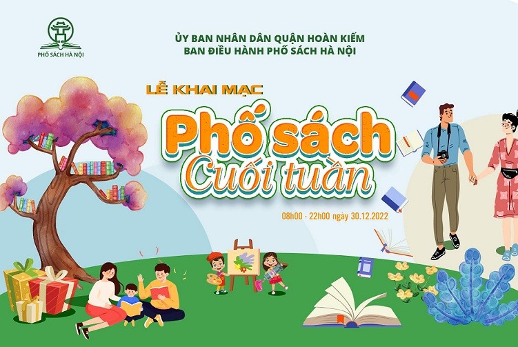 Tổ chức chương trình 'Phố sách cuối tuần' tại Thủ đô Hà Nội
