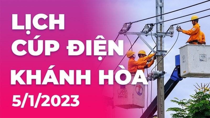 lịch cúp điện ngày 4/1/2023