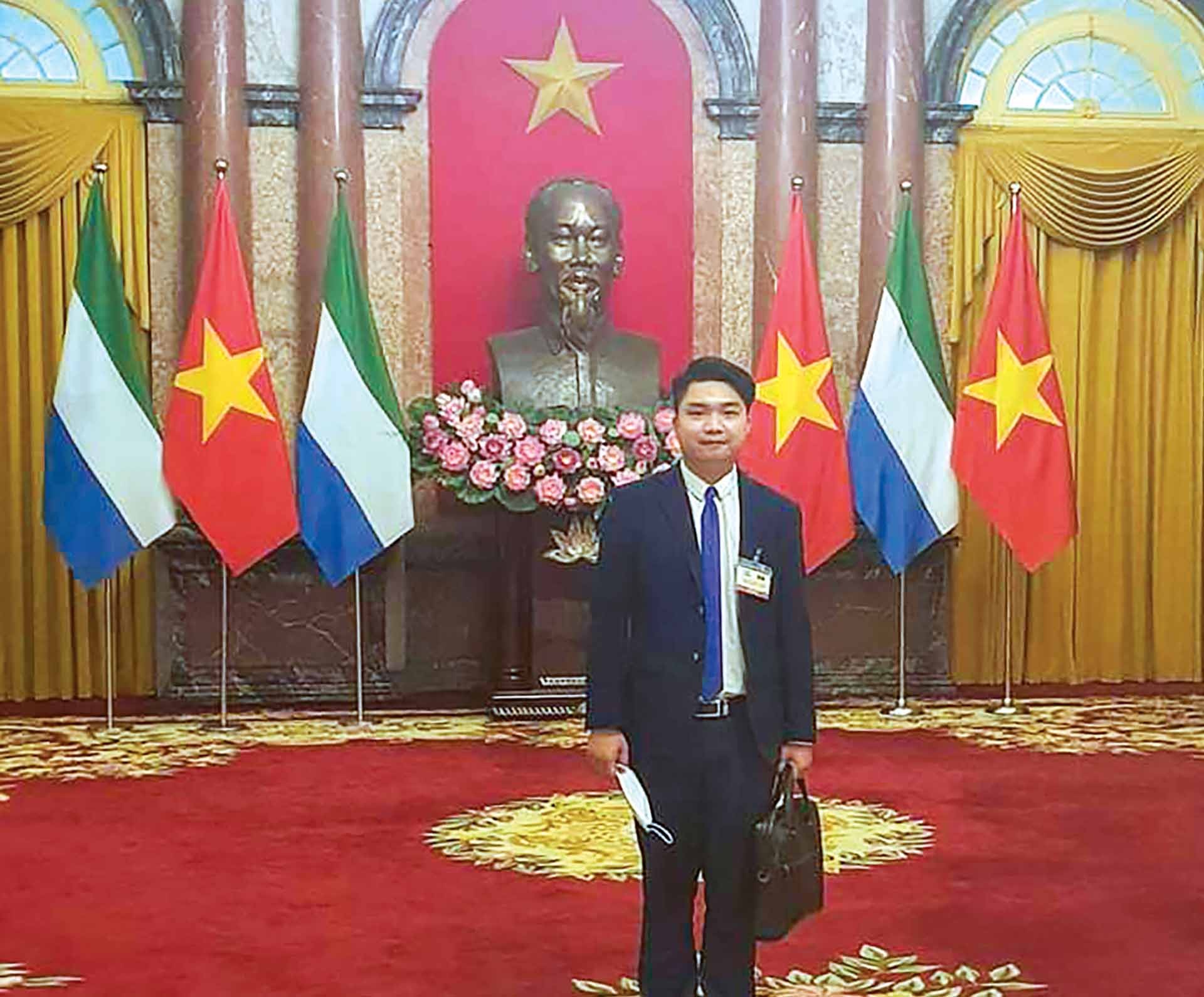 Cán bộ trẻ Nguyễn Hải Long. (Ảnh: NVCC)