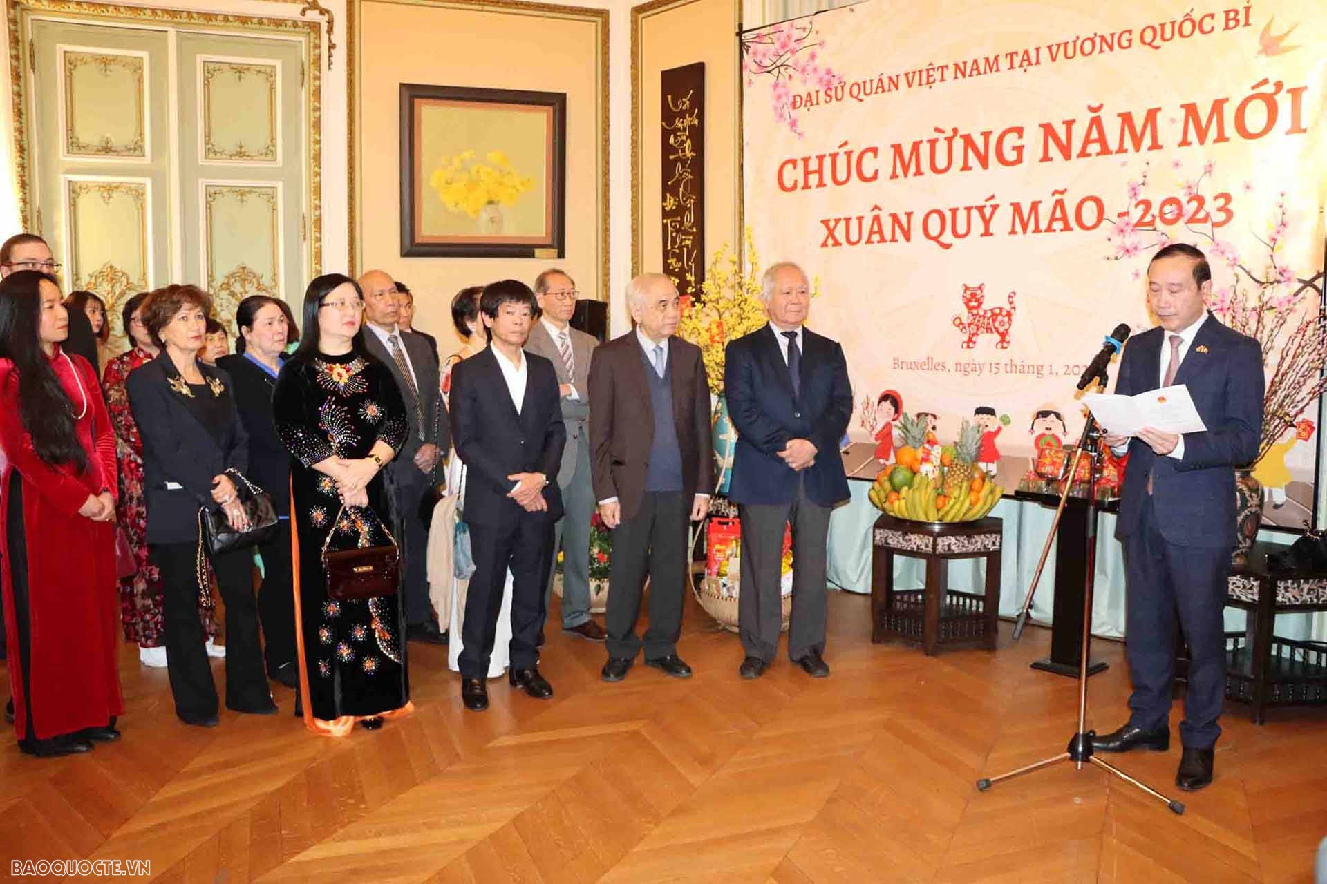 Đại sứ Nguyễn Văn Thảo phát biểu.