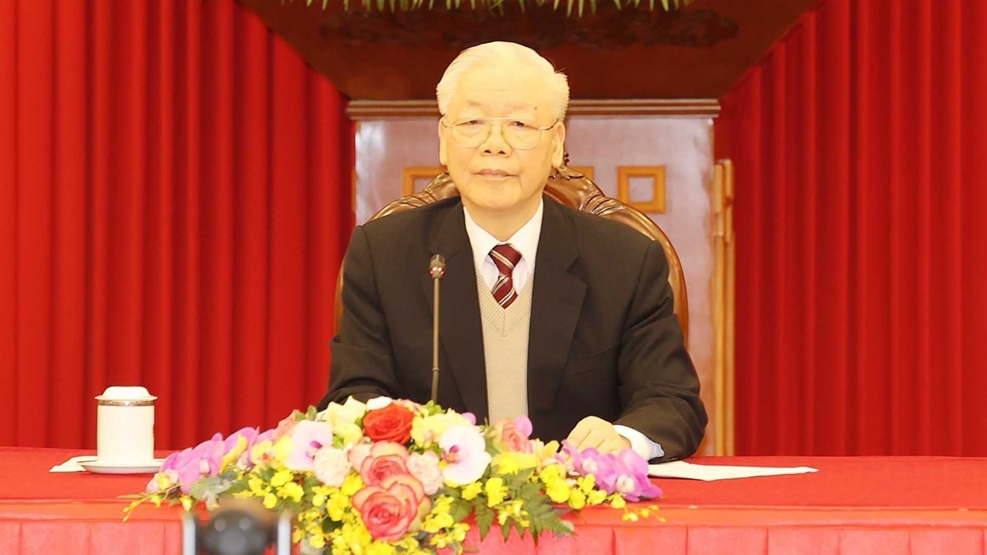 tong bi thu nguyen phu trong gui thu chuc mung nhan dip ky niem 30 nam ngay thanh lap dang cong san lien bang nga