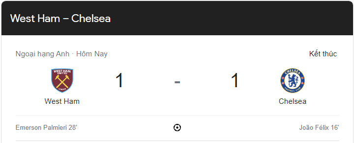 Link xem trực tiếp Chelsea vs West Ham 19h30 ngày 11/2/2023 vòng 22 Ngoại hạng Anh 2022-2023