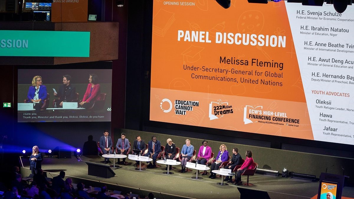 Hội nghị tài trợ cho Quỹ Giáo dục không thể chờ đợi (ECW) của Liên hợp quốc  (Ảnh: Bộ hợp tác và phát triển kinh tế CHLB Đức)