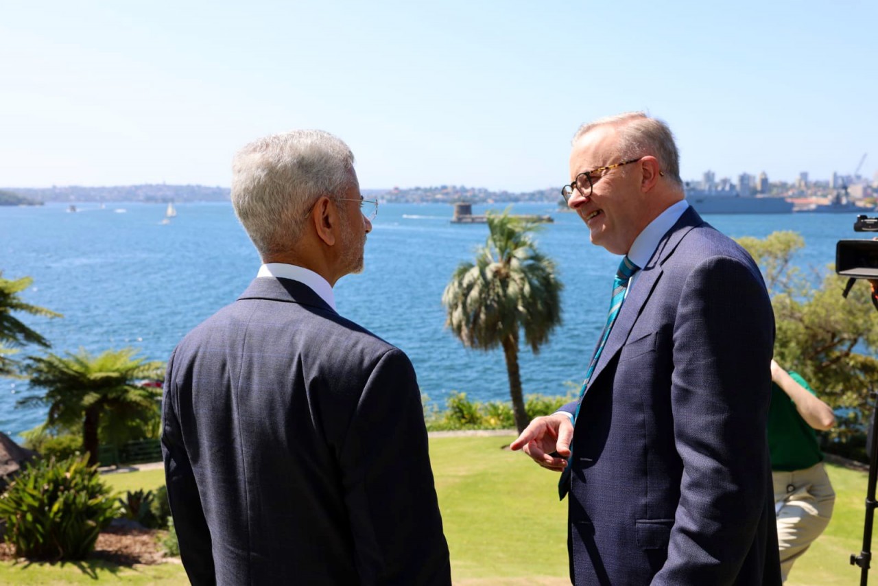 Thủ tướng Australia Anthony Albanese và tiếp Ngoại trưởng Ấn Độ S Jaishankar tại Sydney ngày 18/2. (Nguồn:Twitter)