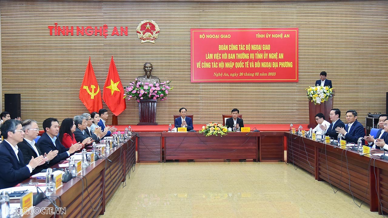 Bộ Ngoại giao và Nghệ An phối hợp triển khai công tác đối ngoại và hội nhập quốc tế