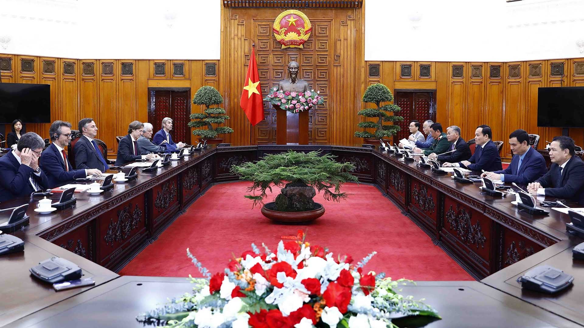 Quang cảnh buổi tiếp. (Nguồn: TTXVN)