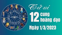 Tử vi 12 cung hoàng đạo Thứ Tư ngày 1/3/2023: Cự Giải làm việc hiệu quả