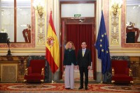 Phó Thủ tướng Trần Lưu Quang hội kiến Chủ tịch Hạ viện Tây Ban Nha