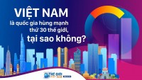 Việt Nam là quốc gia hùng mạnh thứ 30 thế giới, tại sao không?