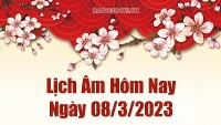 Lịch âm hôm nay 8/3/2023 - Ngày âm lịch hôm nay bao nhiêu? Hôm nay ngày tốt hay xấu?