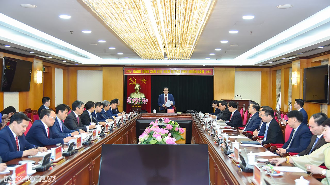 Trưởng Ban Nội chính Trung ương: Cán bộ ngoại giao là những người ‘chuyên nghiệp, sâu sắc, bản lĩnh, tâm huyết và chịu khó’