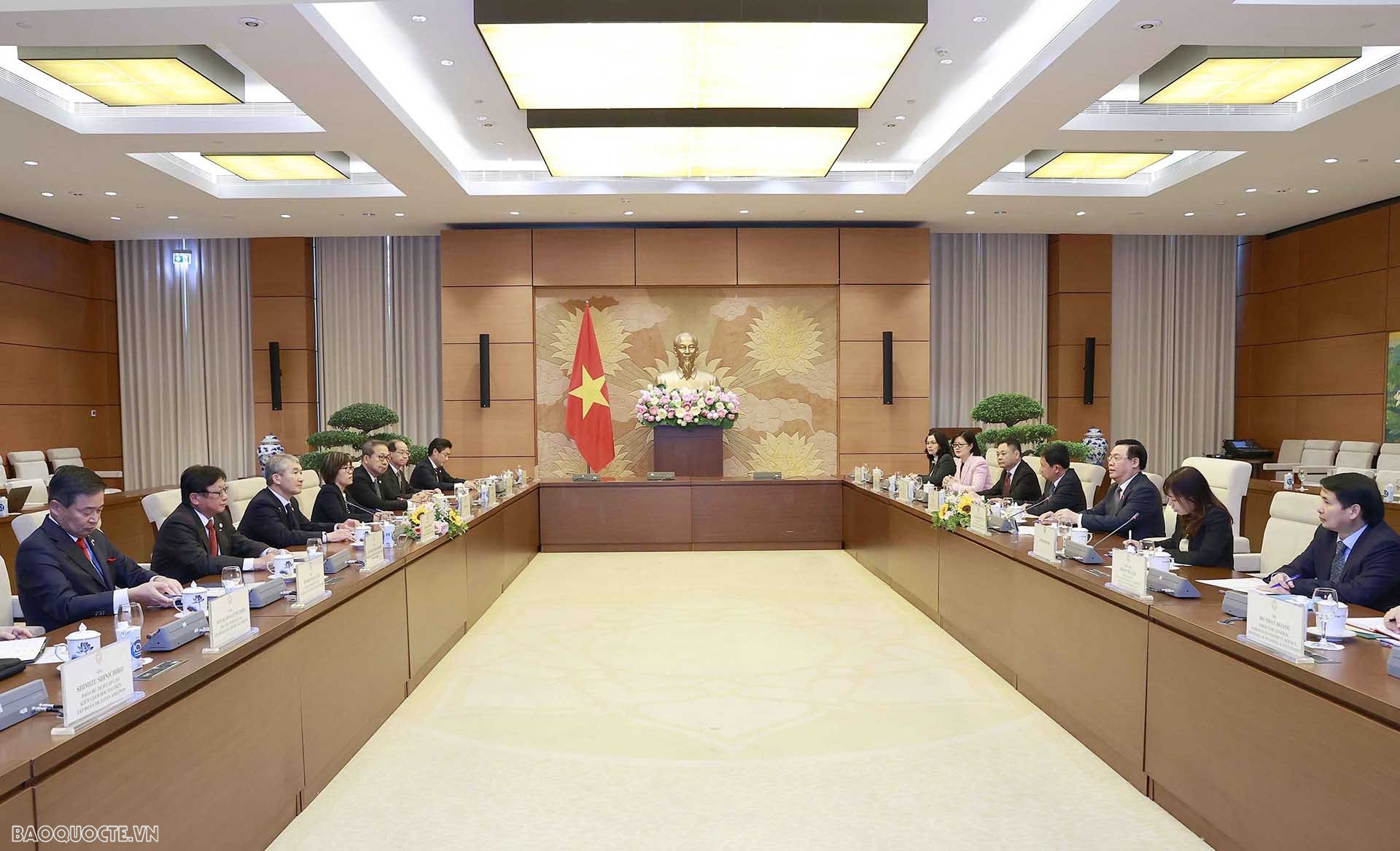 Quang cảnh buổi tiếp. (Nguồn: TTXVN)