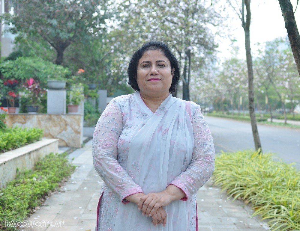 (03.08) Đại sứ Pakistan tại Việt Nam Samina Mehtab. (Ảnh: Minh Quân) (03.08) Đại sứ Pakistan tại Việt Nam Samina Mehtab. (Ảnh: Minh Quân)