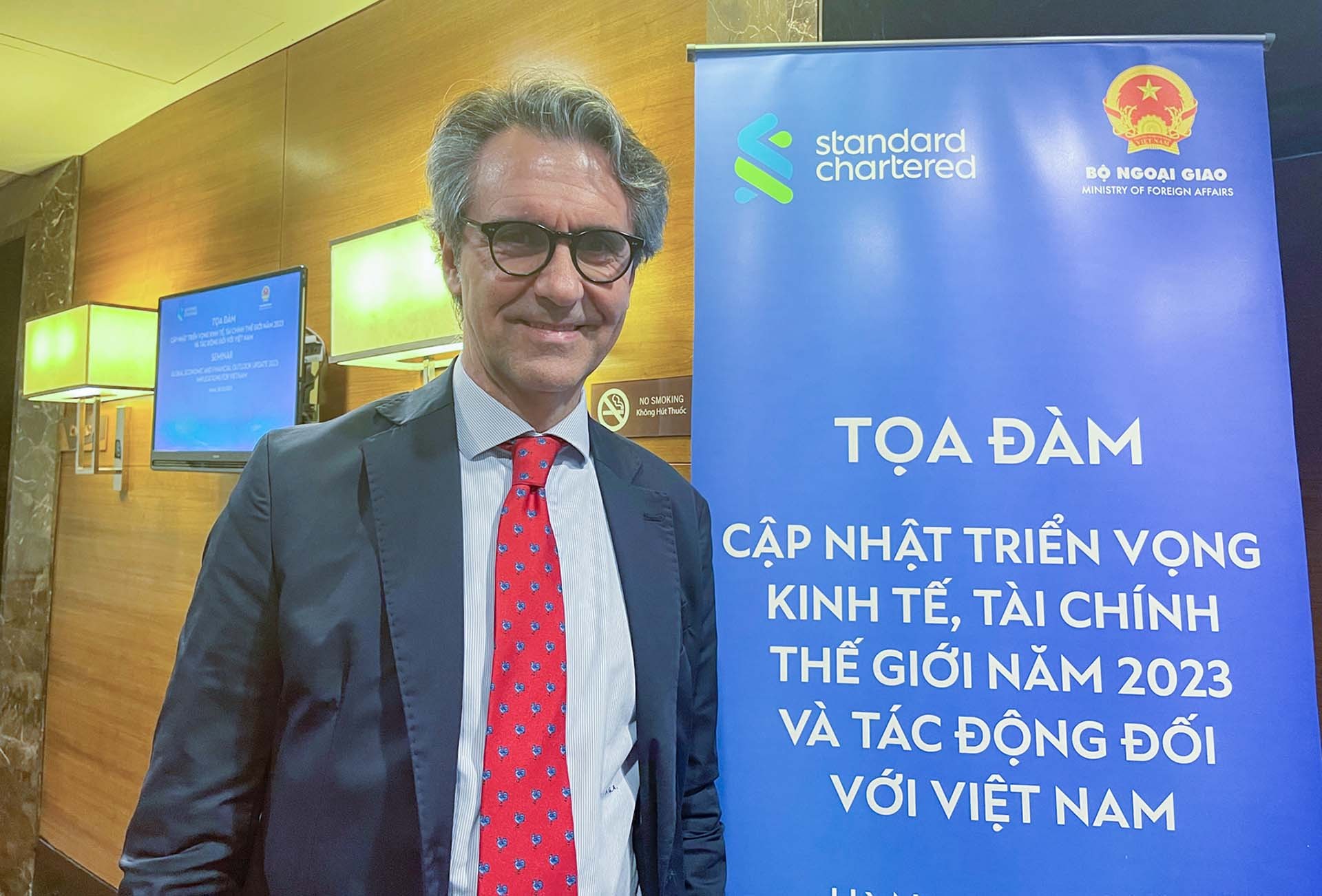 Đại sứ, Trưởng Phái đoàn EU tại Việt Nam Giorgio Aliberti. (Ảnh: Vân Chi)