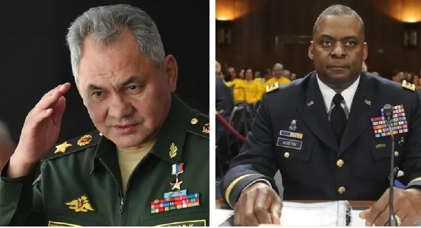 Lần hiếm hoi, Bộ trưởng Quốc phòng Mỹ-Nga điện đàm, Washington tuyên bố cứng rắn. (Nguồn: Ukranews)