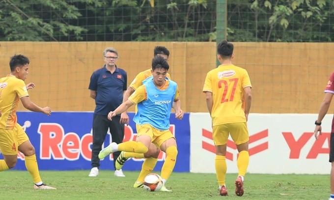 HLV Philippe Troussier sử dụng làn gió mới từ U20 Việt Nam cho Doha Cup. (Nguồn: VFF) HLV Philippe Troussier sử dụng làn gió mới từ U20 Việt Nam cho Doha Cup. (Nguồn: VFF)