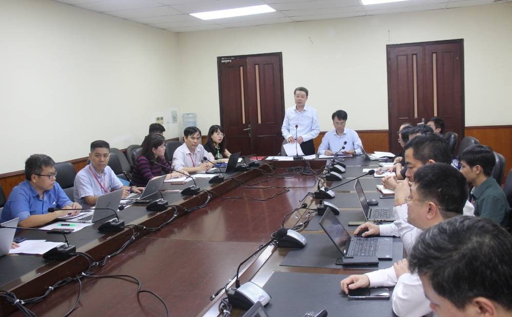 ng Lý Quốc Hùng, Vụ trưởng Vụ Khoa học và công nghệ - Bộ Công Thương phát biểu tại buổi làm việc. (Nguồn: TCCT)