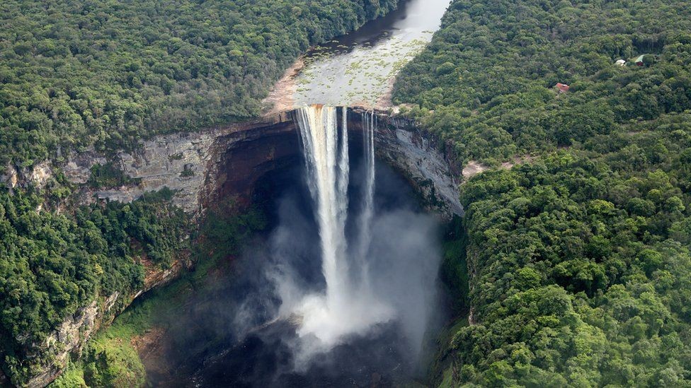 Thác Kaieteur, Potaro-Siparuni, Guyana. (Nguồn: Getty Images)
