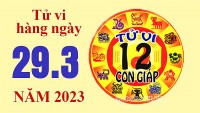 Tử vi hôm nay, xem tử vi 12 con giáp ngày 29/3/2023: Tuổi Ngọ kinh doanh, buôn bán thuận lợi