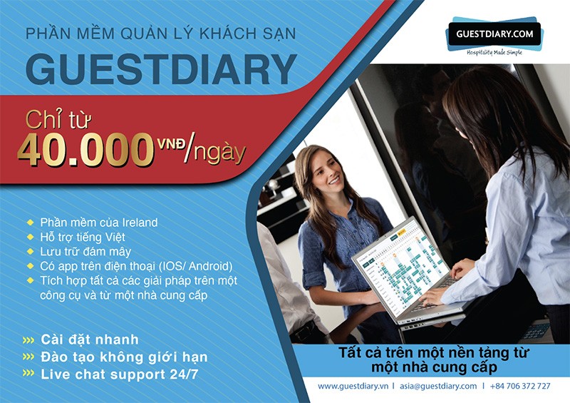 GuestDiary - giải pháp tối ưu về quản trị khách sạn