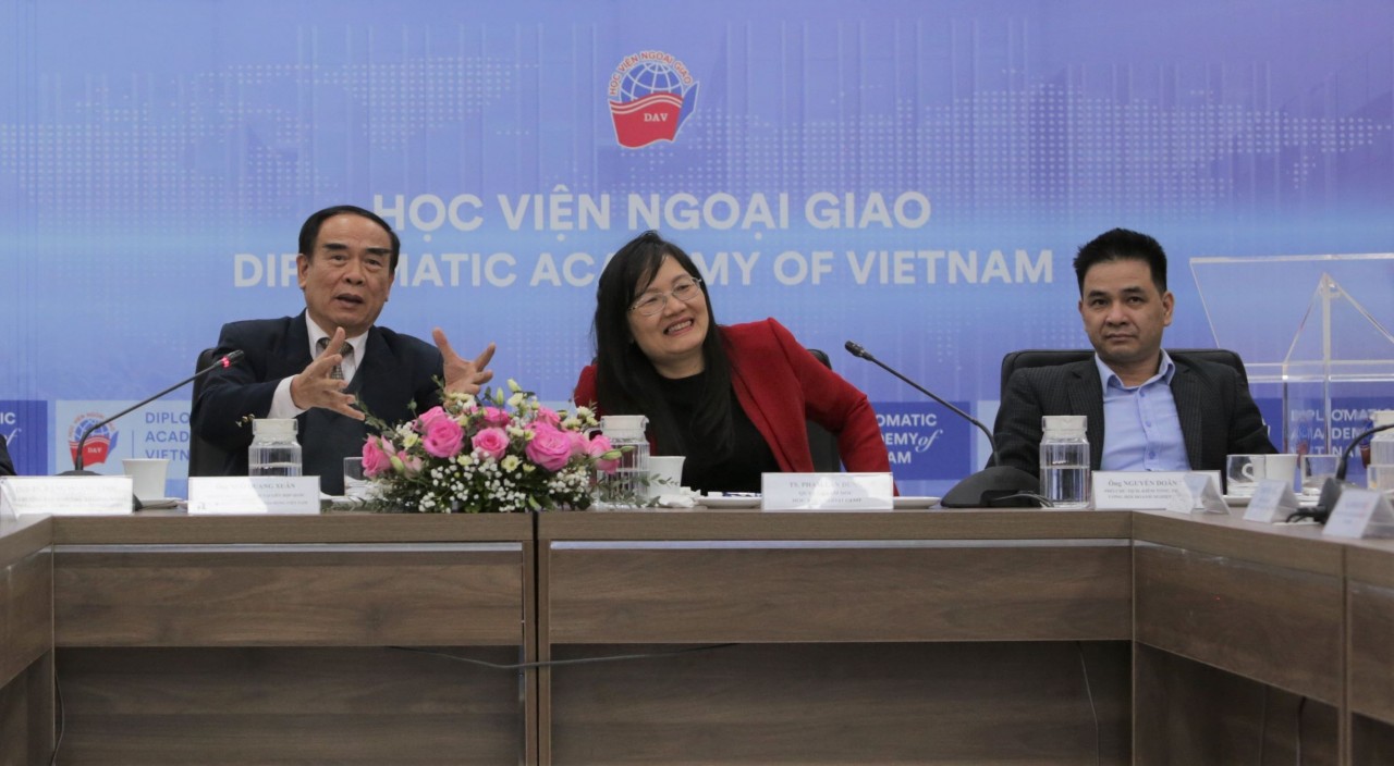 Học viện Ngoại giao phối hợp tổ chức thảo luận chuyên đề “Tiếp cận thị trường châu Âu”, ngày 29/3. 