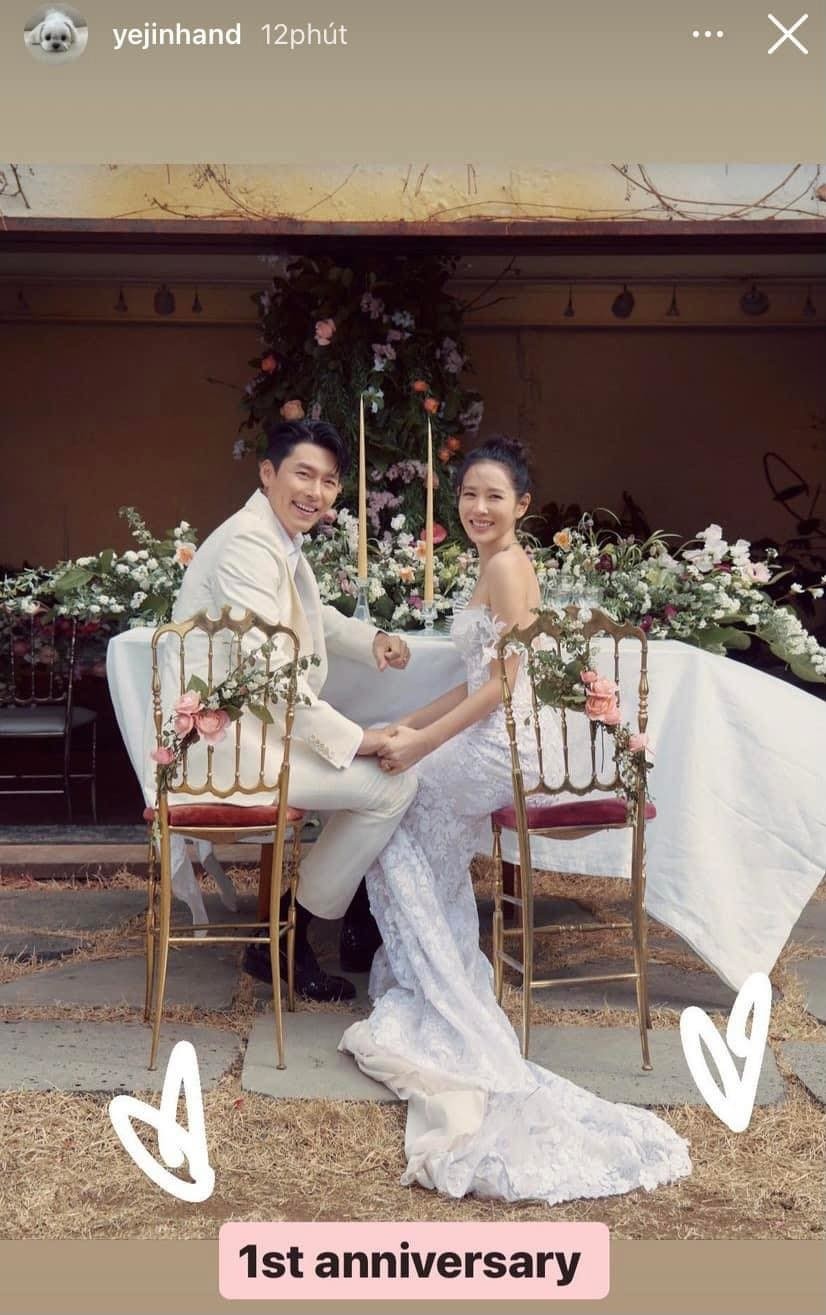 Son Ye Jin và Hyun Bin đăng ảnh kỷ niệm 1 năm ngày cưới
