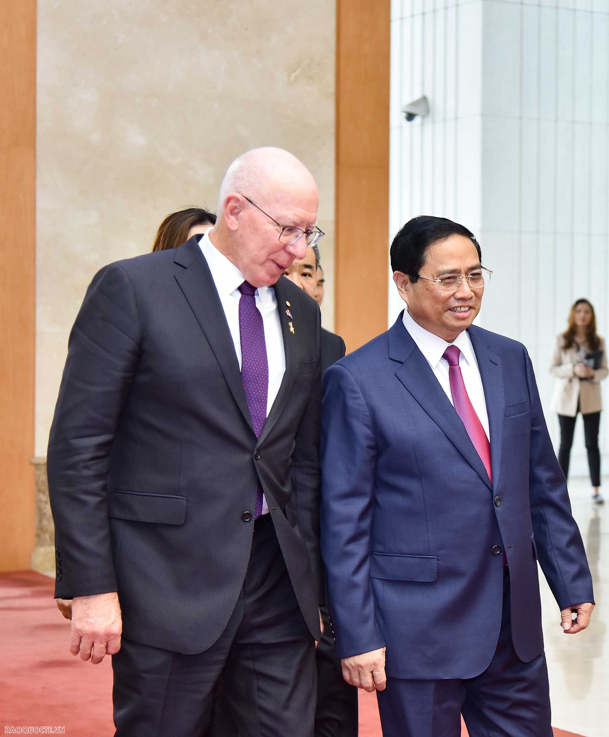 Thủ tướng Chính phủ Phạm Minh Chính tiếp Toàn quyền Australia David Hurley