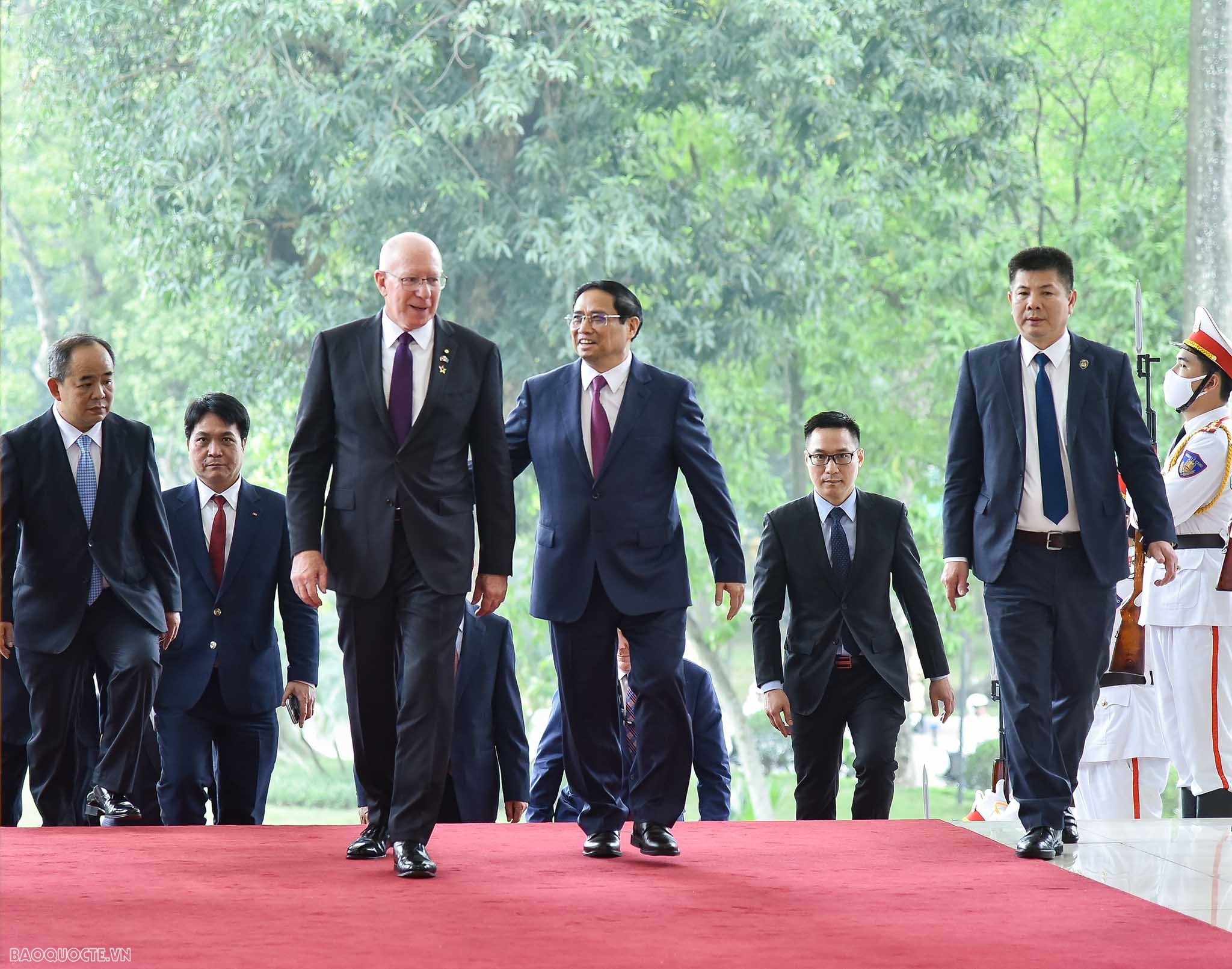 Thủ tướng Chính phủ Phạm Minh Chính tiếp Toàn quyền Australia David Hurley