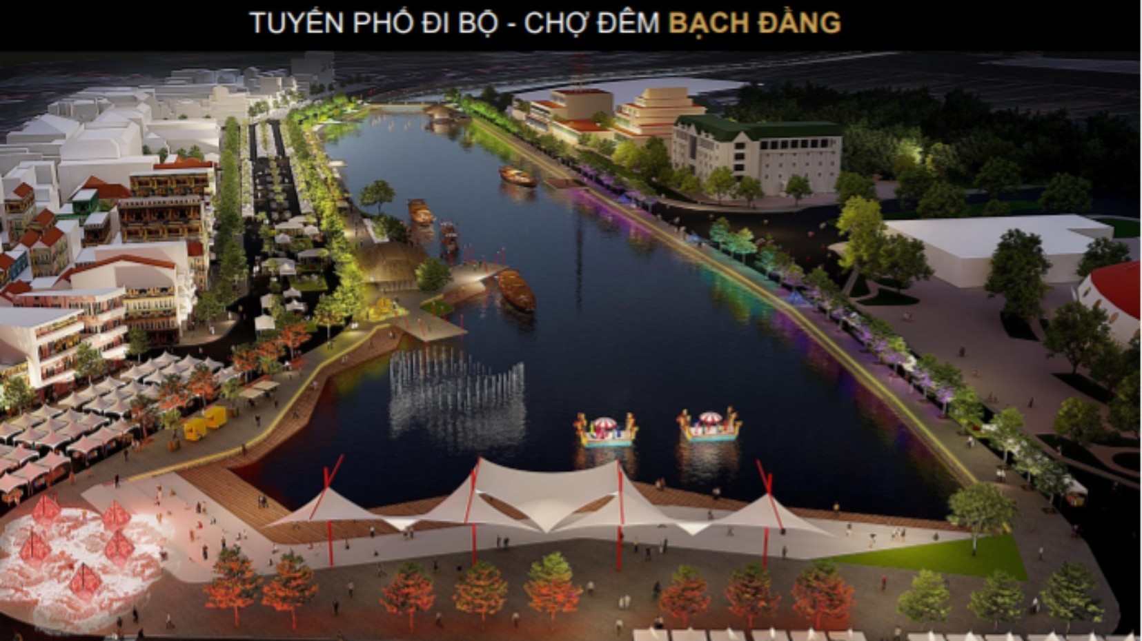 Tuyến phố đi bộ - chợ đêm đầu tiên của tỉnh Hải Dương sắp khai trương