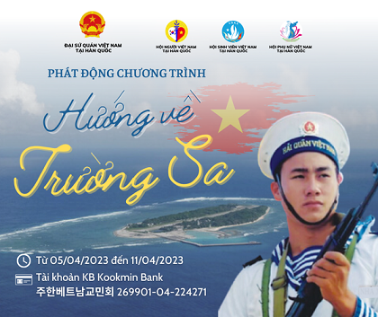 Người Việt tại Hàn Quốc phát động chương trình 'Hướng về Trường Sa 2023' Người Việt tại Hàn Quốc phát động chương trình 'Hướng về Trường Sa 2023'