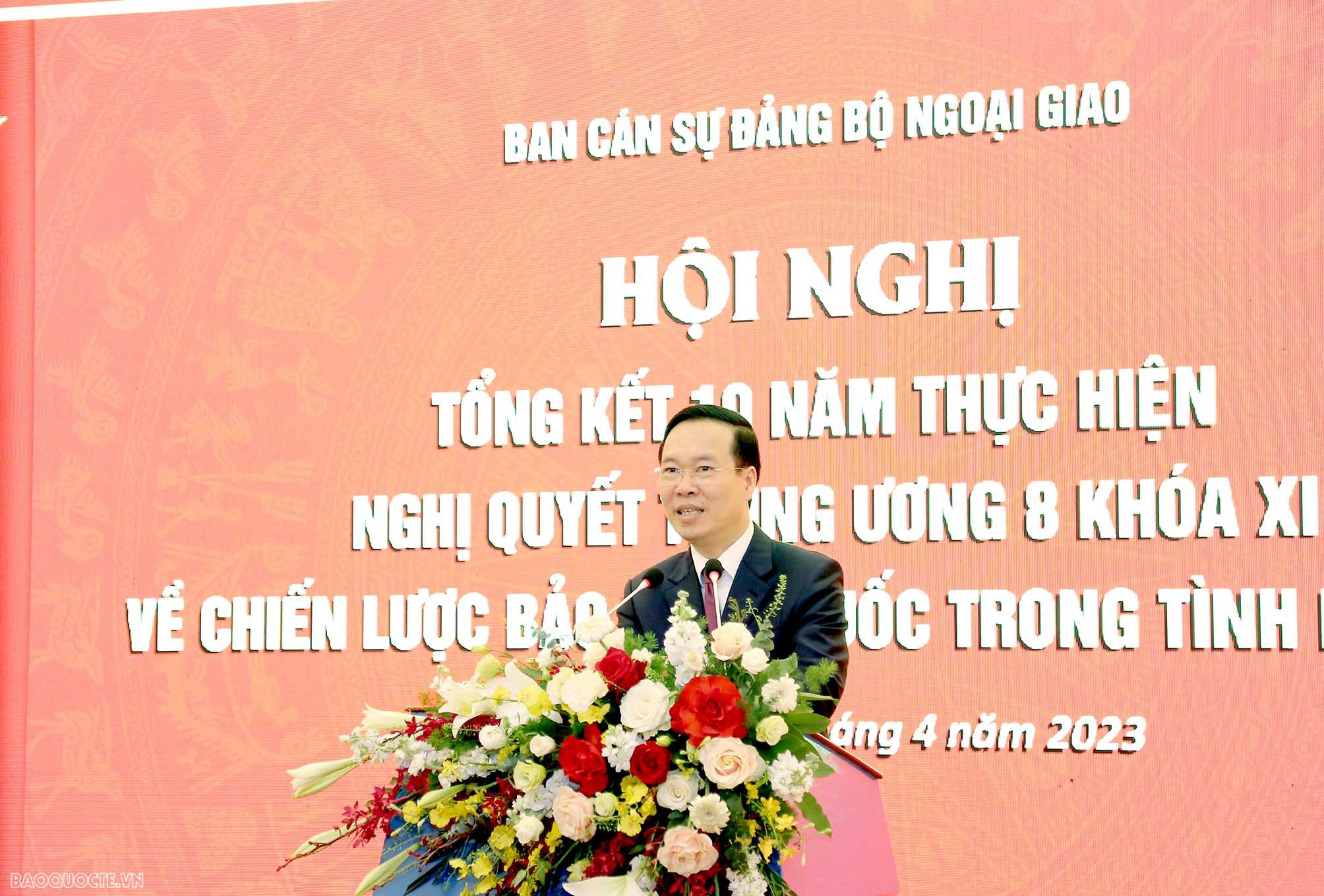 Chủ tịch nước: Phát huy hơn nữa vai trò tiên phong của đối ngoại trong bảo vệ Tổ quốc