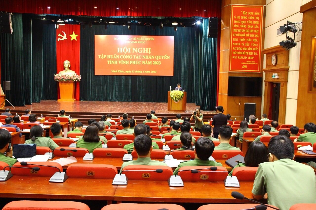 Vĩnh phúc tổ chức tập huấn công tác nhân quyền năm 2023 Vĩnh phúc tổ chức tập huấn công tác nhân quyền năm 2023