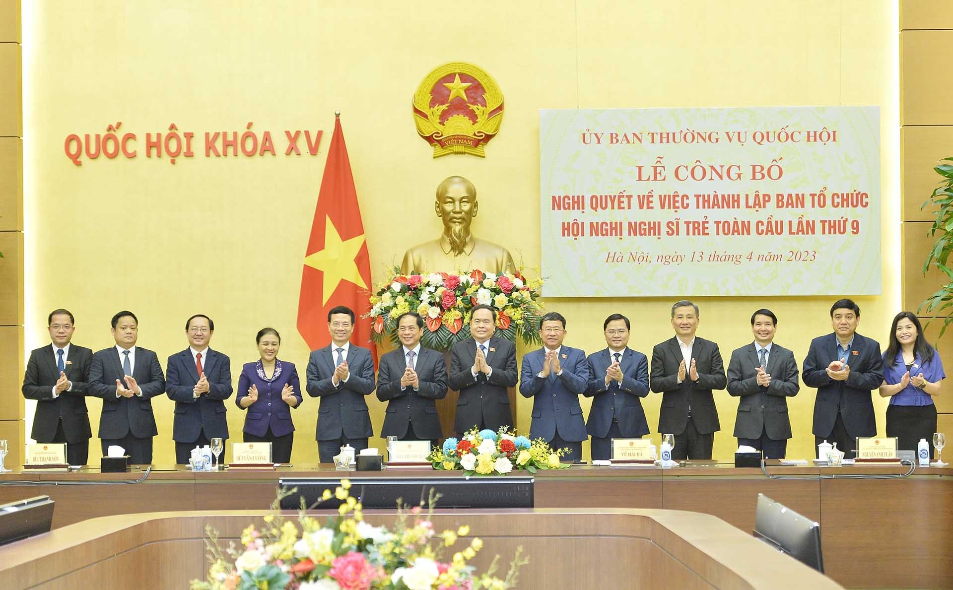 Ủy ban Thường vụ Quốc hội công bố Nghị quyết về việc thành lập Ban tổ chức Hội nghị Nghị sĩ trẻ toàn cầu lần thứ 9