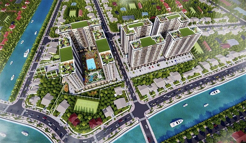 Hình ảnh 3D phối cảnh dự án Golden City (Ảnh: HQC)