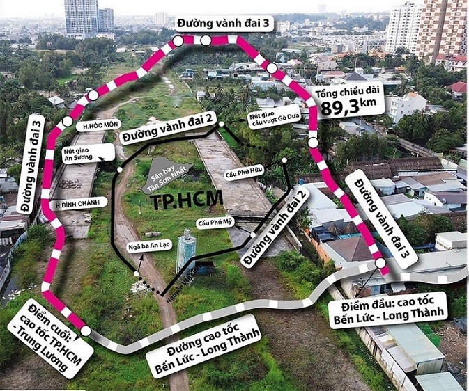 TP. Hồ Chí Minh: Giá đất bồi thường dự án Vành đai 3 nơi nào cao nhất? (Nguồn: Thanh niên)