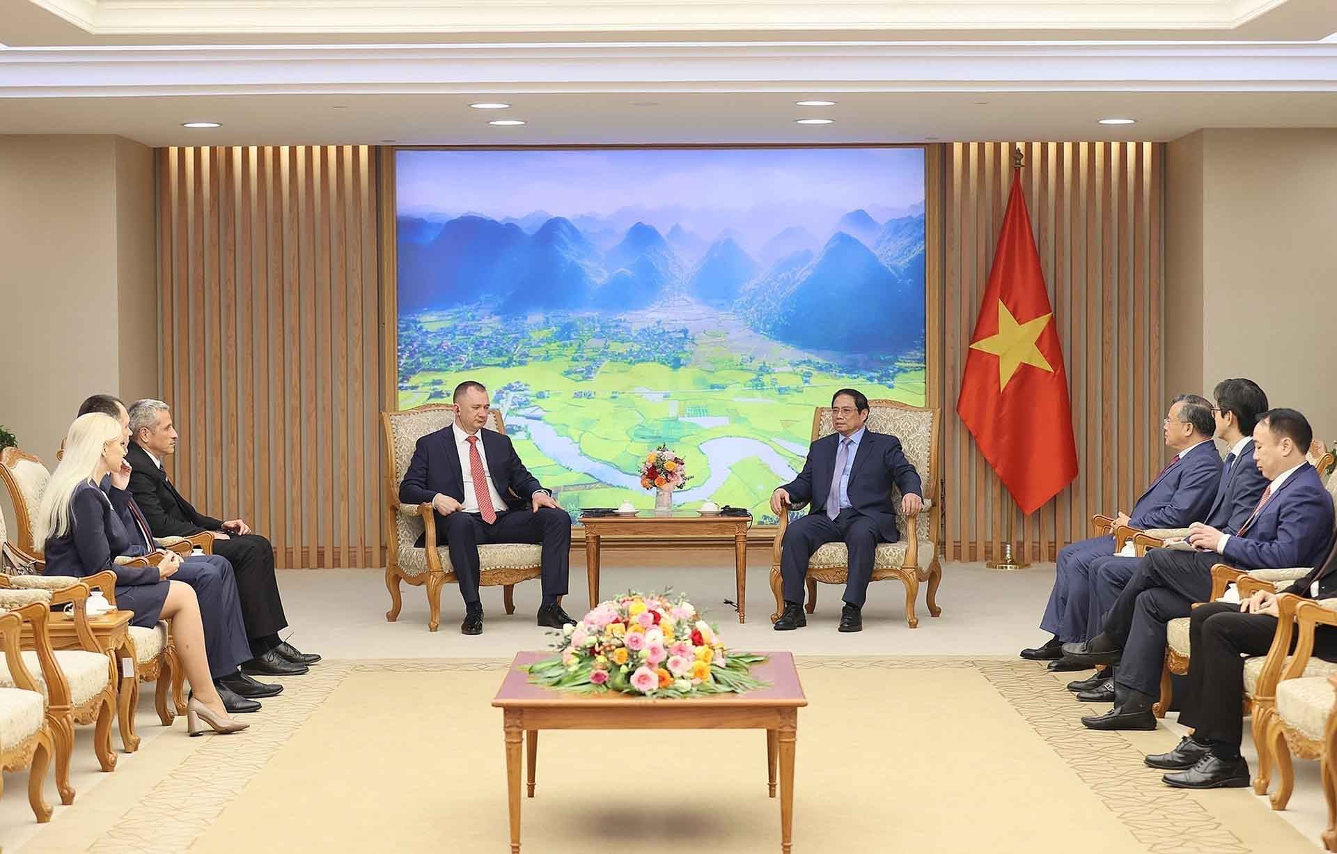 Thủ tướng Phạm Minh Chính tiếp Bộ trưởng Bộ Nội vụ Belarus Ivan Kubrakov