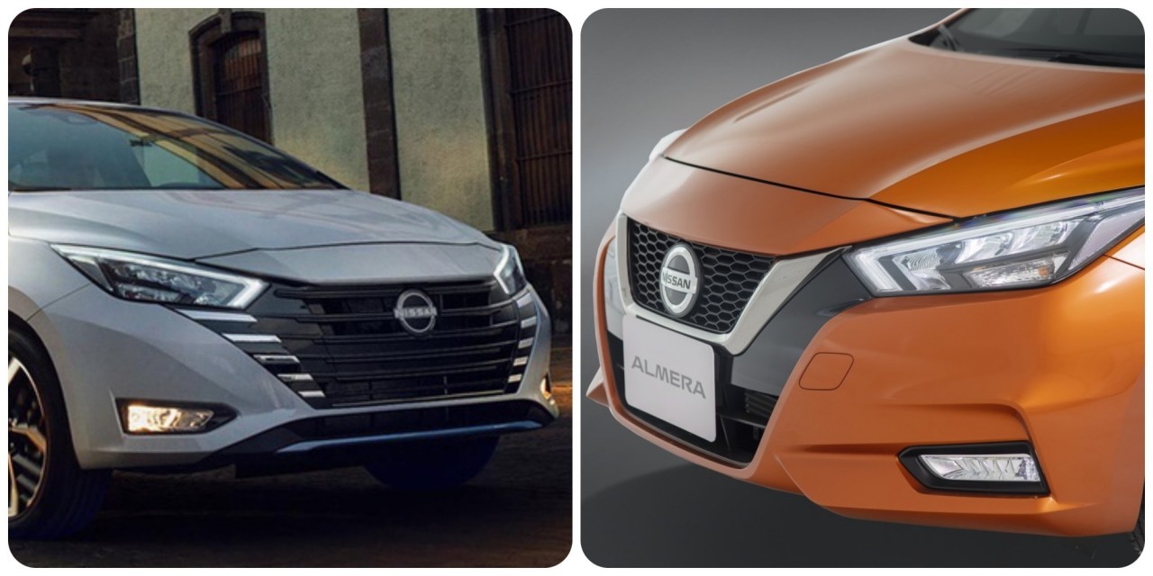 Thiết kế lưới tản nhiệt ở Almera 2023 mới thay đổi so với phiên bản cũ