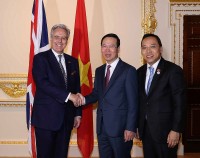 Chủ tịch nước Võ Văn Thưởng tiếp các lãnh đạo Anh và Phó Chủ tịch nước Cộng hoà Cuba