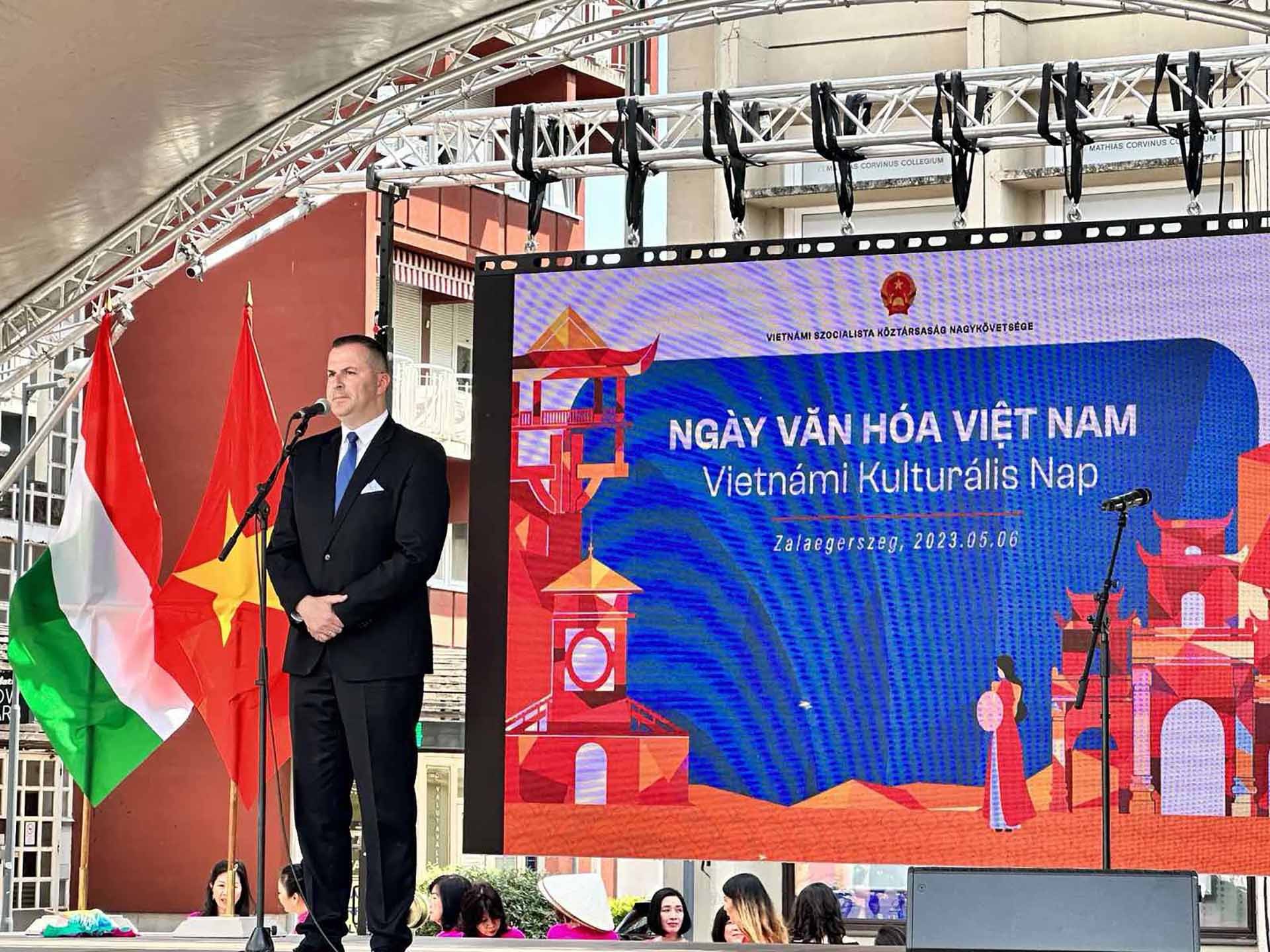 Ông Balaicz Zoltán, Thị trưởng thành phố Zalaegerszeg phát biểu.