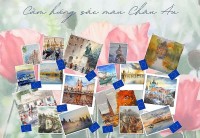 Triển lãm tranh màu nước giữa không gian của Ngôi làng châu Âu tại Việt Nam