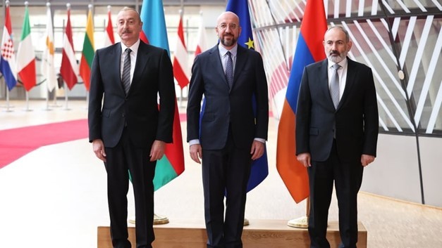 Cuộc đàm phán, do EU làm trung gian, là một phần trong nỗ lực nhằm giải quyết tranh chấp lãnh thổ giữa hai nước kéo dài 3 thập kỷ qua. (Nguồn: AFP) Cuộc đàm phán, do EU làm trung gian, là một phần trong nỗ lực nhằm giải quyết tranh chấp lãnh thổ giữa hai nước kéo dài 3 thập kỷ qua. (Nguồn: AFP)