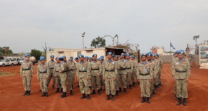 Bệnh viện dã chiến Việt Nam khánh thành điểm check-in cột cờ nhân sinh nhật Bác