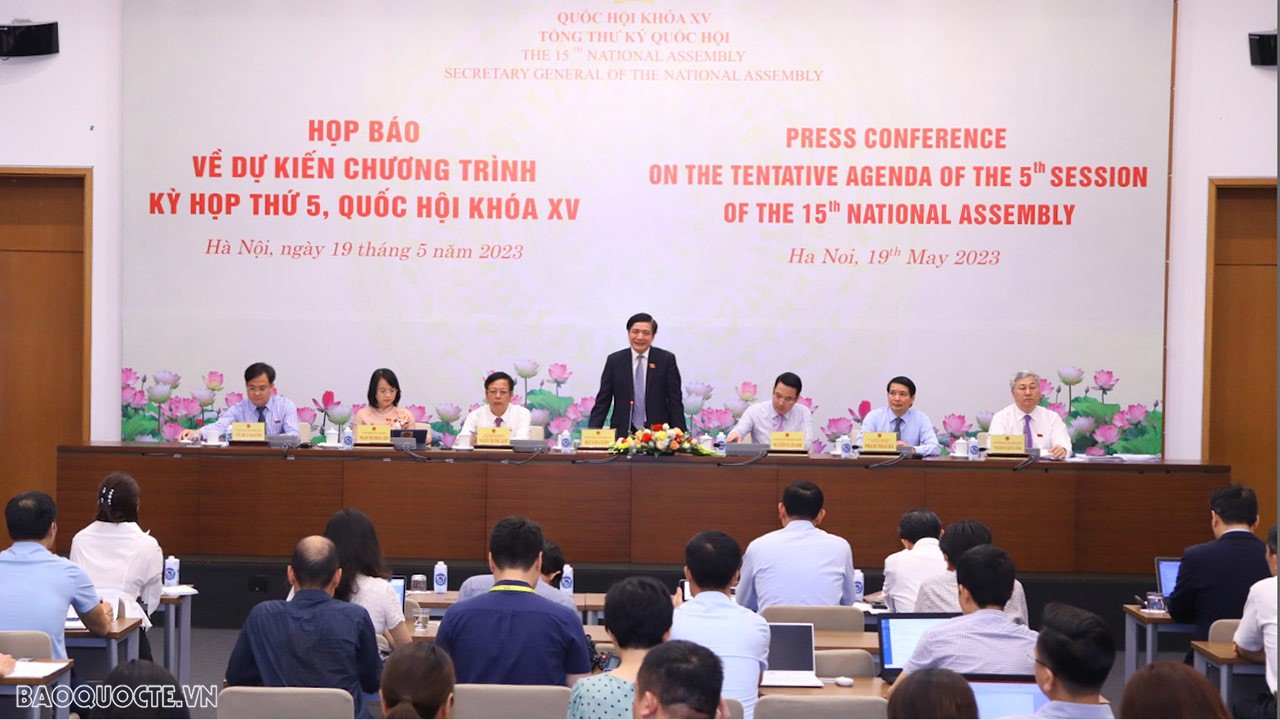 Kỳ họp thứ 5, Quốc hội khóa XV sẽ xem xét, thông qua 8 dự án Luật, công tác nhân sự và quyết định một số vấn đề quan trọng khác