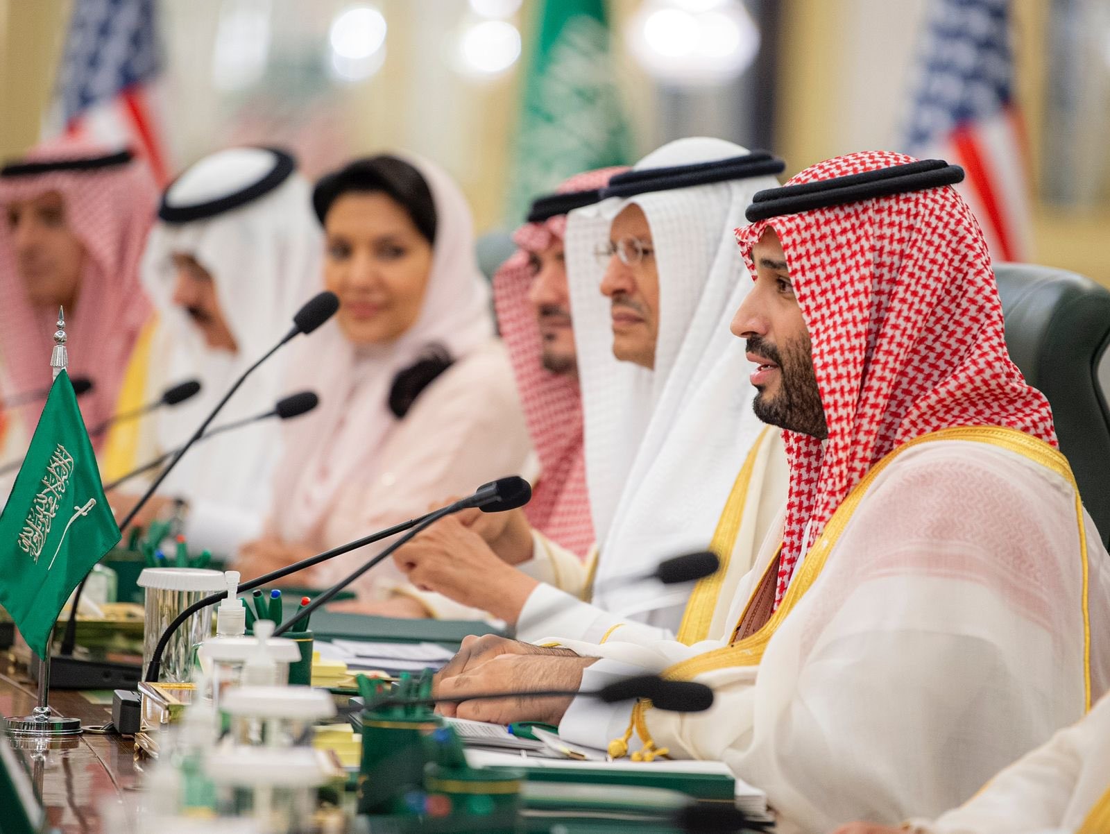 Thái tử Saudi Arabia Mohammed bin Salman phát biểu tại một cuộc họp của Sáng kiến Trung Đông Xanh. (Nguồn: Hãng thông tấn Saudi) Thái tử Saudi Arabia Mohammed bin Salman phát biểu tại một cuộc họp của Sáng kiến Trung Đông Xanh. (Nguồn: Hãng thông tấn Saudi)