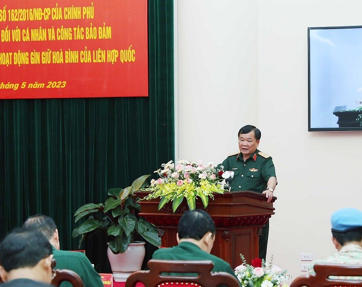 Hướng đến chế độ, chính sách tốt hơn cho lực lượng tham gia hoạt động gìn giữ hoà bình Liên hợp quốc Hướng đến chế độ, chính sách tốt hơn cho lực lượng tham gia hoạt động gìn giữ hòa bình Liên hợp quốc