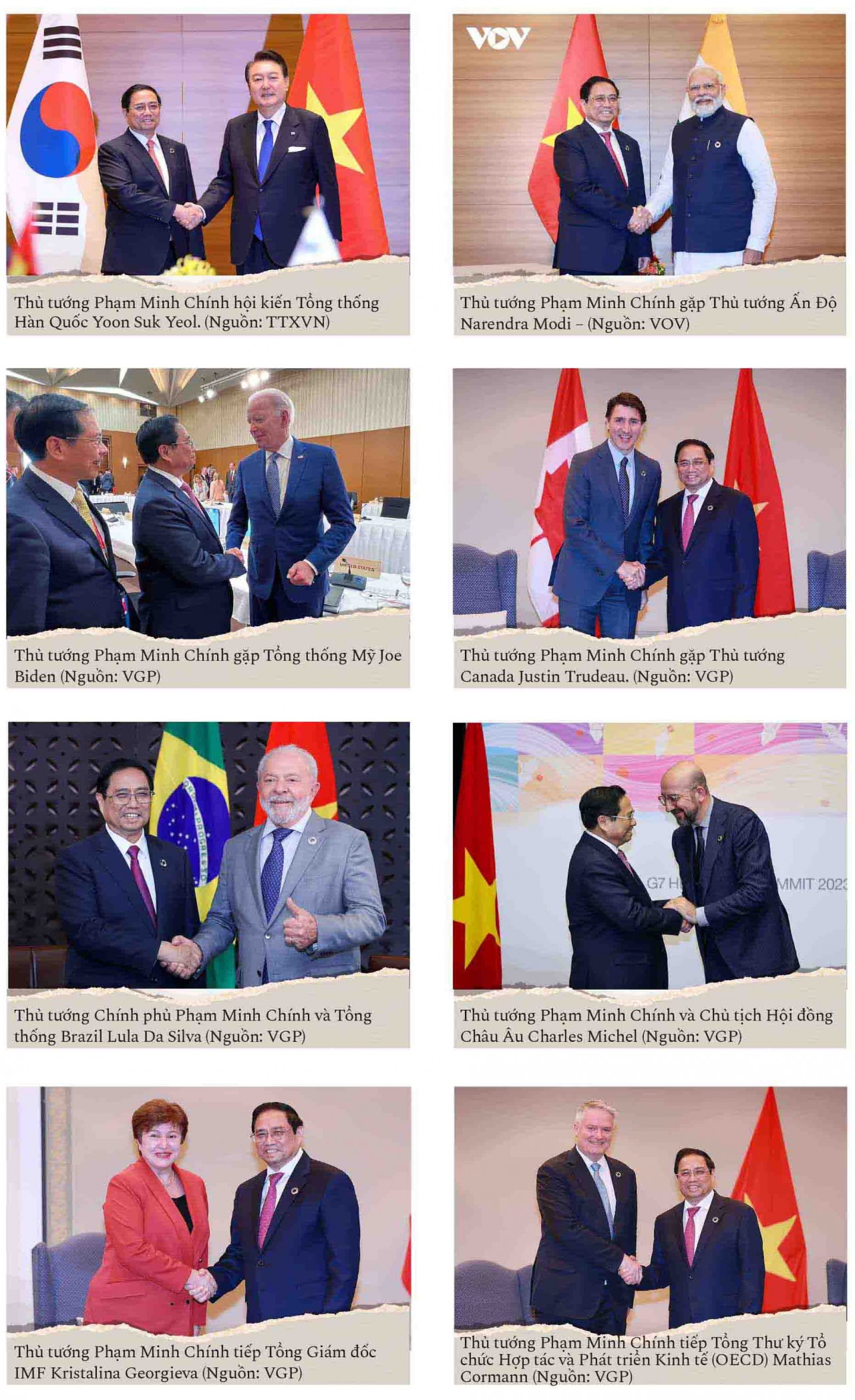 Dấu ấn Việt Nam tại Hội nghị Thượng đỉnh G7 mở rộng 2023